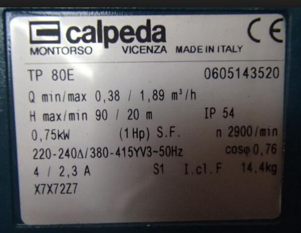 calpeda b-nmd 20/140ae-be 水泵